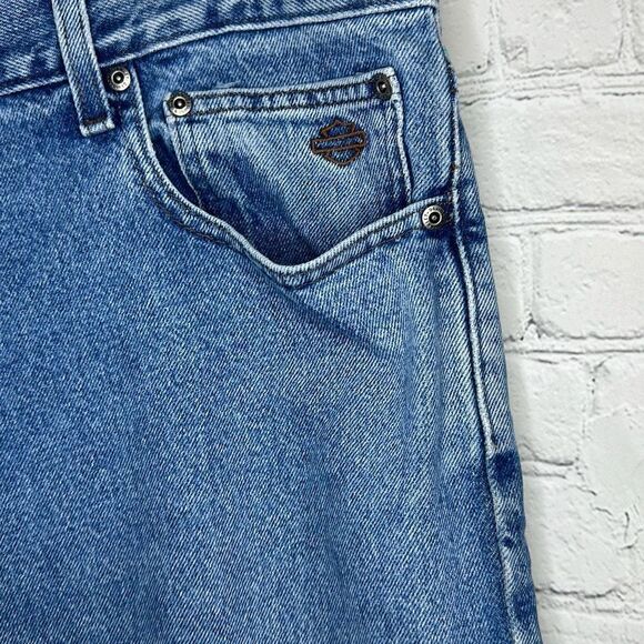 Harley Davidson Mens Straight Leg Jeans size 42x30 100% Cotton - Picture 3 of 8